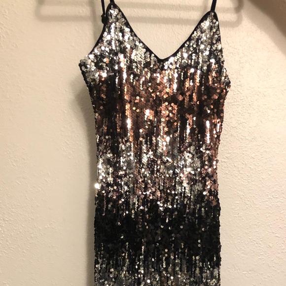 Sequin Multi Color Dress - Picture 4 of 5